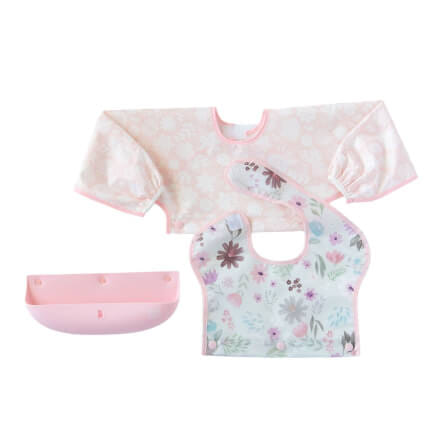 เสื้อกันเปื้อน กันน้ำ Bumkins Swap Pocket Bib   Jungle + Animal Print		_4